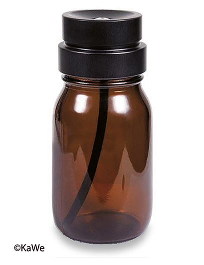 Liquifix 250ml Humidificateur de tampons bouteille en verre avec couvercle (uniquement pour alcool)