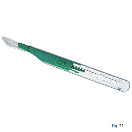 Aesculap Sicherheitsskalpell Fig.22 steril P.à 10