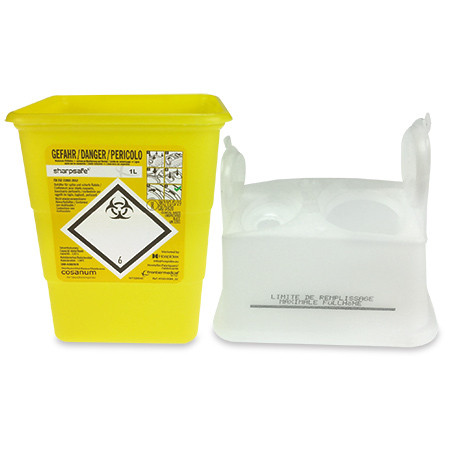 Sharpsafe Entsorgungsbox 1 Liter gelb/weiss