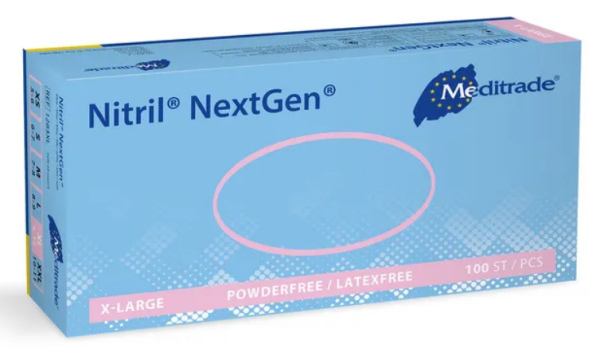 NextGen Nitril U-Handschuhe Gr.XL puderfrei unsteril blau P.à 100