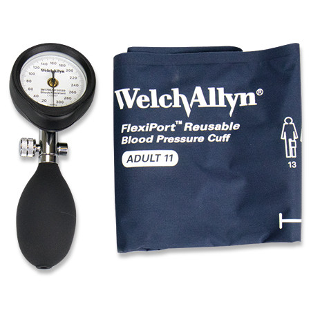 Blutdruckmesser DuraShock DS54 Bronce Line Luft- ablassschraube 1-Schlauch-Manschette FlexiPort Gr.11/25-34cm mit Etui